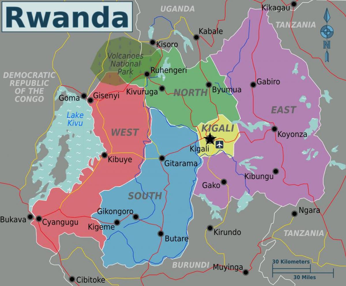 bản đồ của entebbe Rwanda