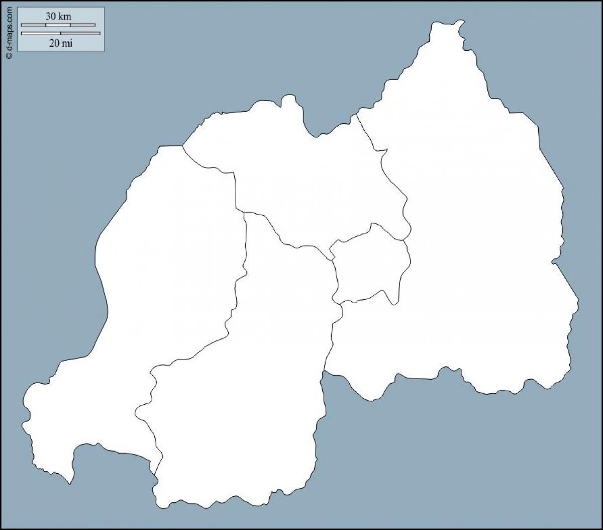 Rwanda phác thảo bản đồ