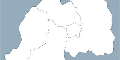 Rwanda phác thảo bản đồ