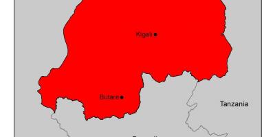 Bản đồ của Rwanda sốt rét